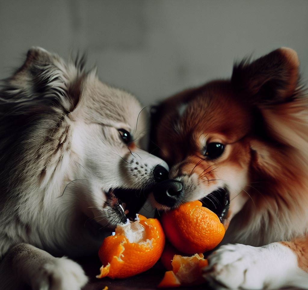 Can tangerines be given to puppies