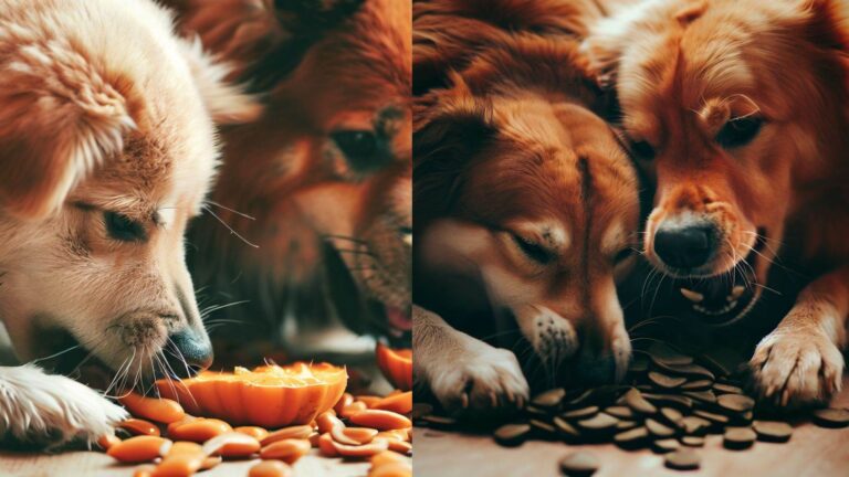 Dogs Eat Pumpkin Seeds